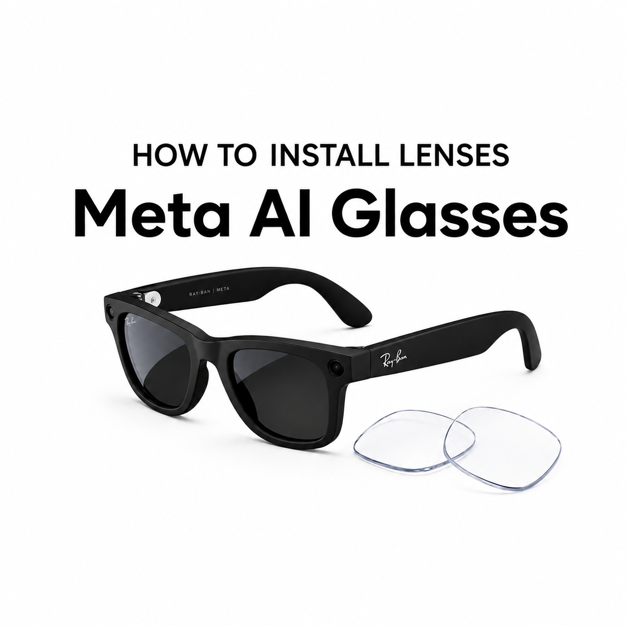 Replace Meta AI Glasses Lenses in 60 Seconds (No Tools Needed)